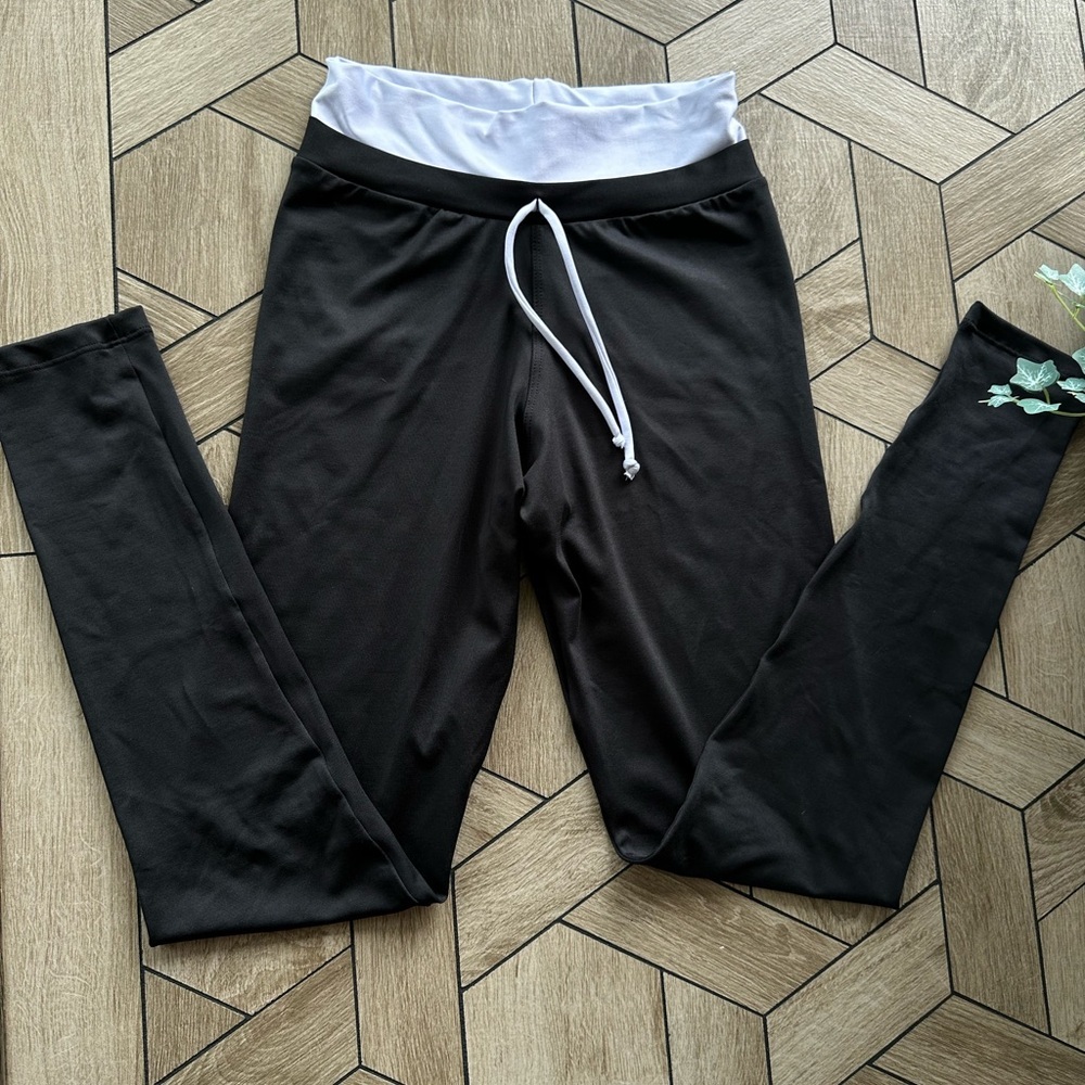 High Rise Black Women's Fitness Leggings M